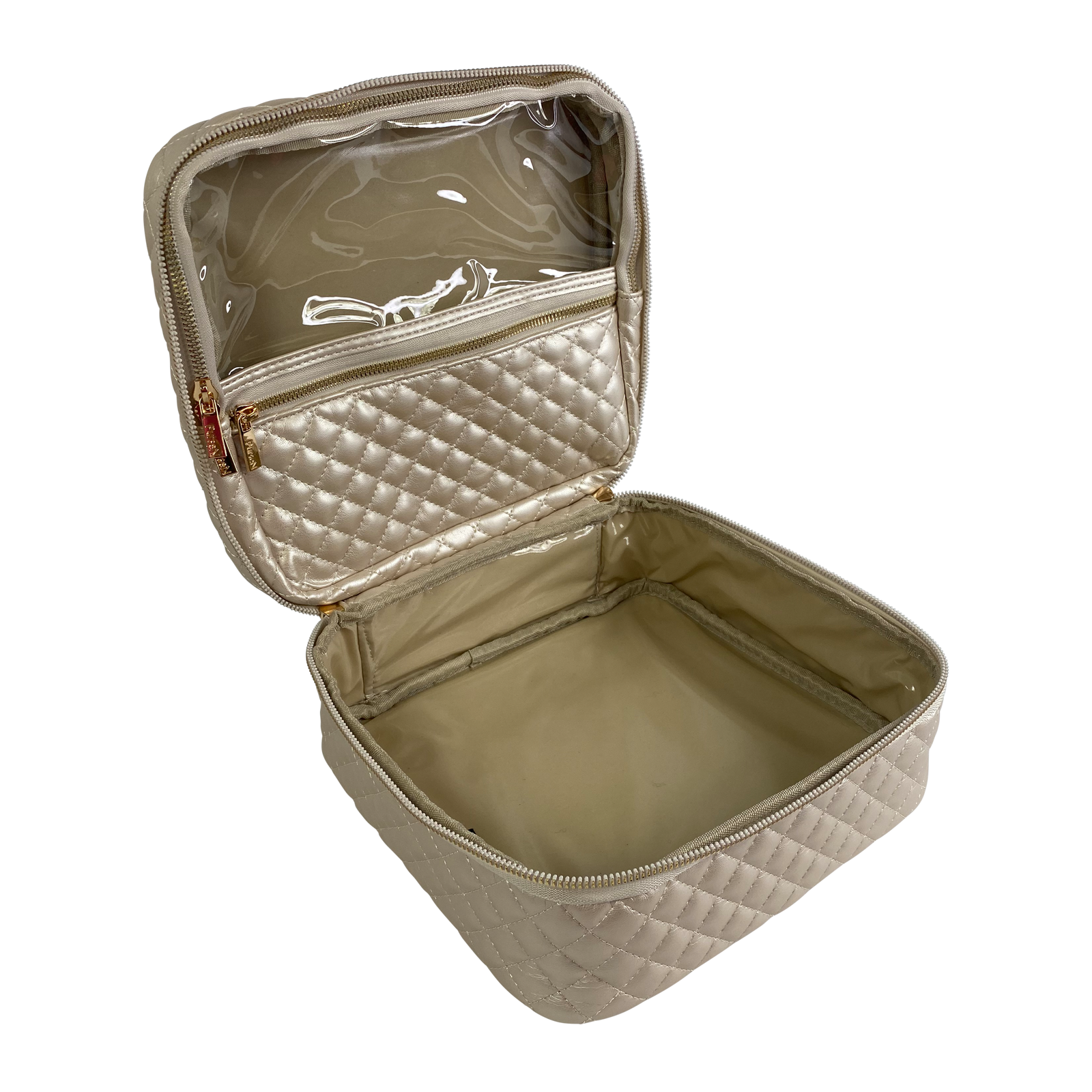 PurseN | Mini Diva Makeup Case - Pearl Quilted