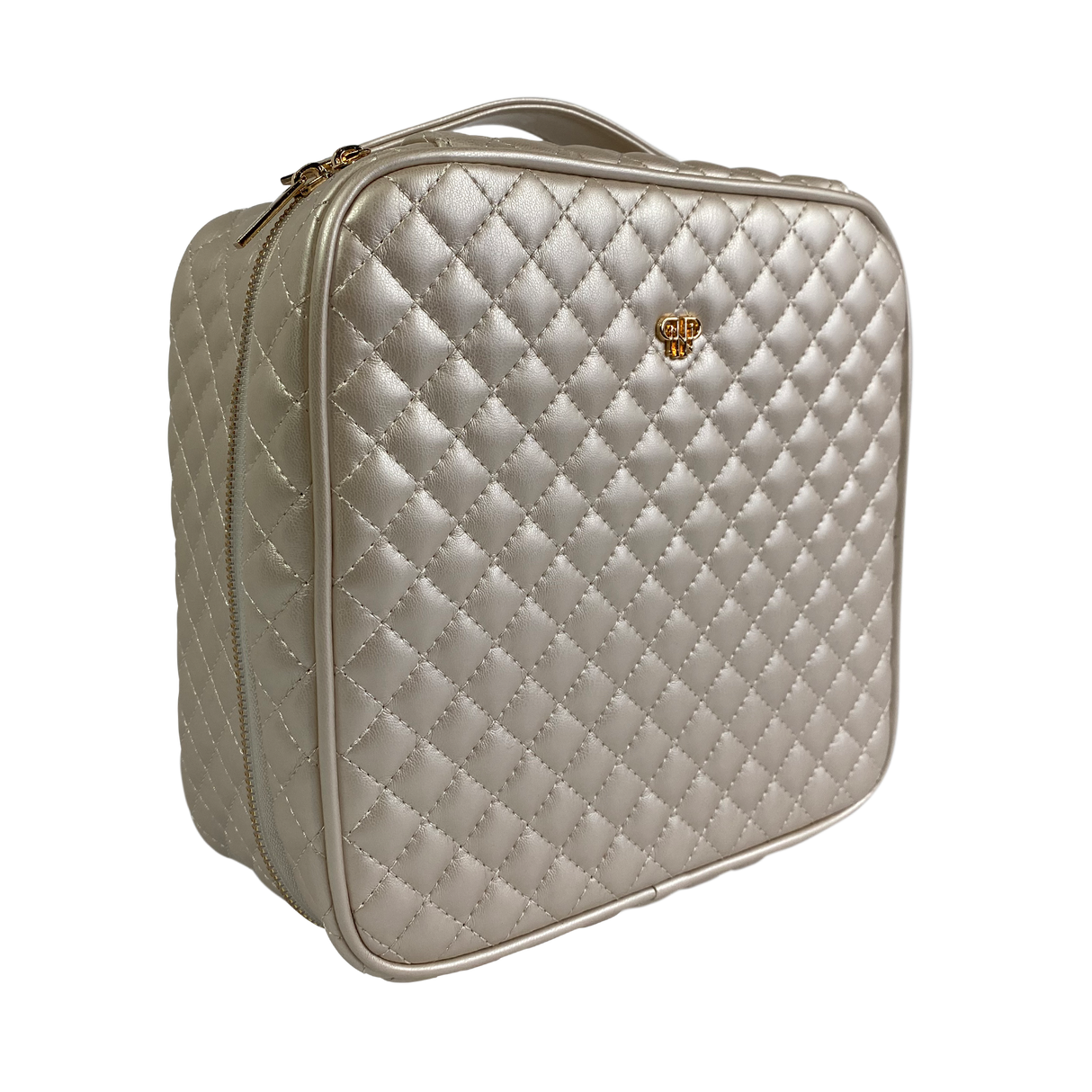 PurseN | Mini Diva Makeup Case - Pearl Quilted