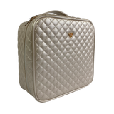 PurseN | Mini Diva Makeup Case - Pearl Quilted