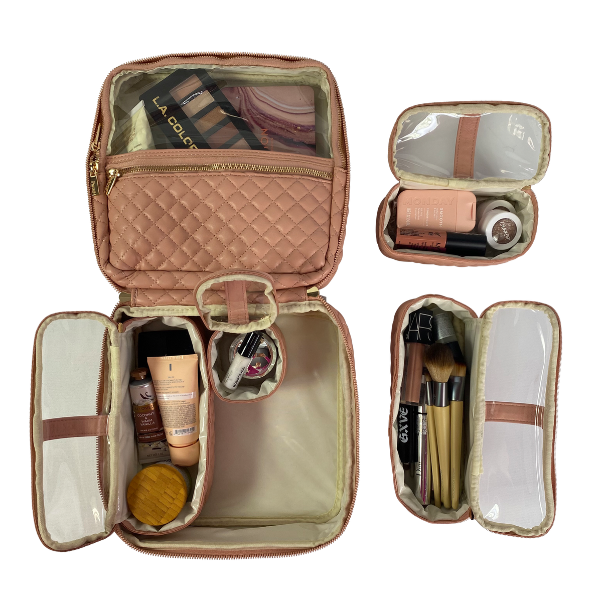 PurseN | Mini Diva Makeup Case - Petal Rose