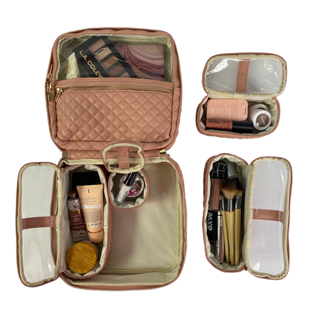 PurseN | Mini Diva Makeup Case - Petal Rose