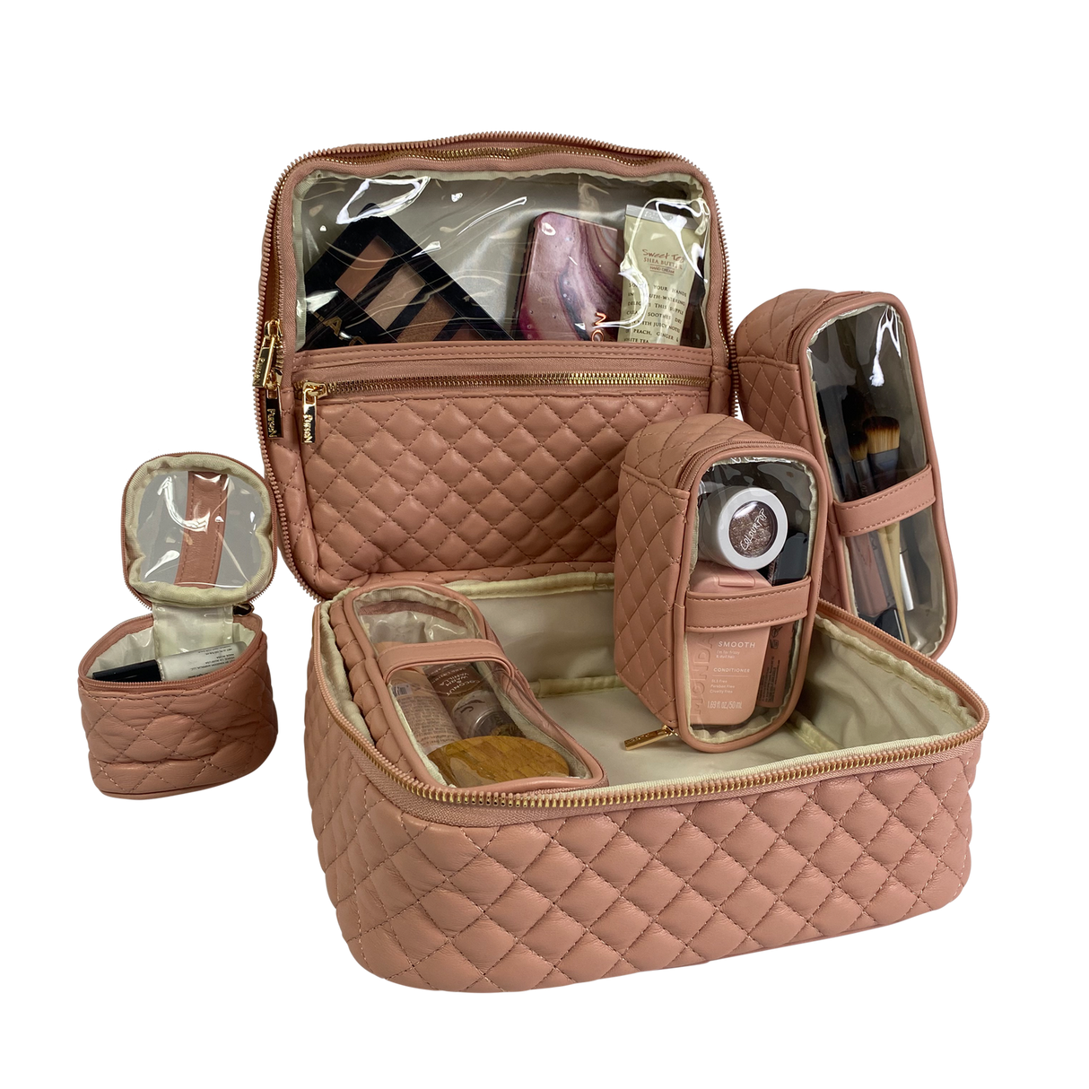 PurseN | Mini Diva Makeup Case - Petal Rose