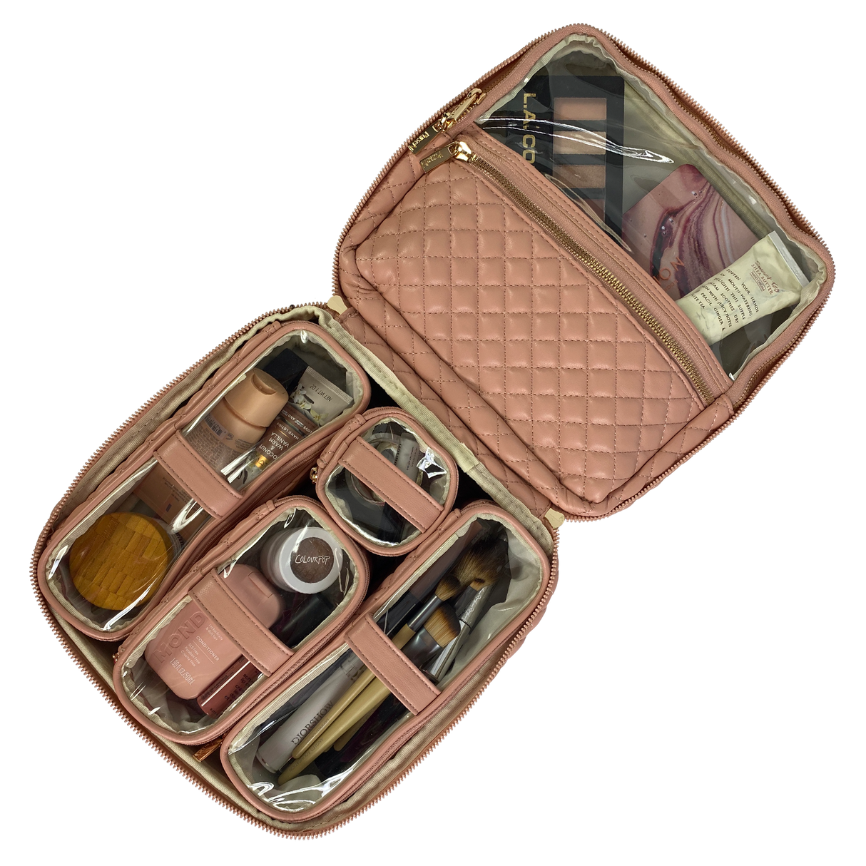 PurseN | Mini Diva Makeup Case - Petal Rose