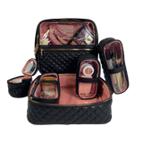 PurseN | Mini Diva Makeup Case - Timeless Quilted