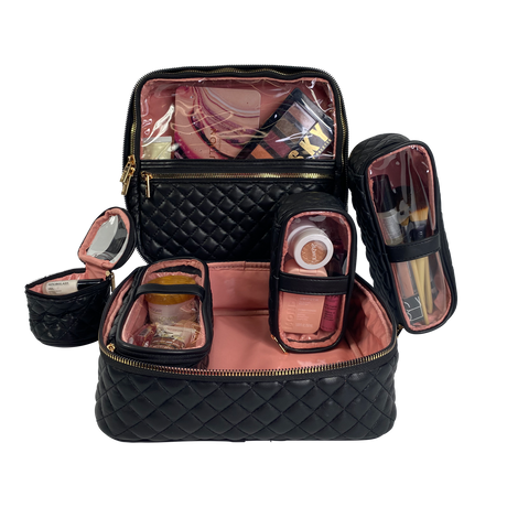 PurseN | Mini Diva Makeup Case - Timeless Quilted