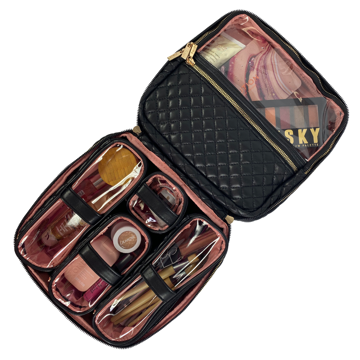 PurseN | Mini Diva Makeup Case - Timeless Quilted