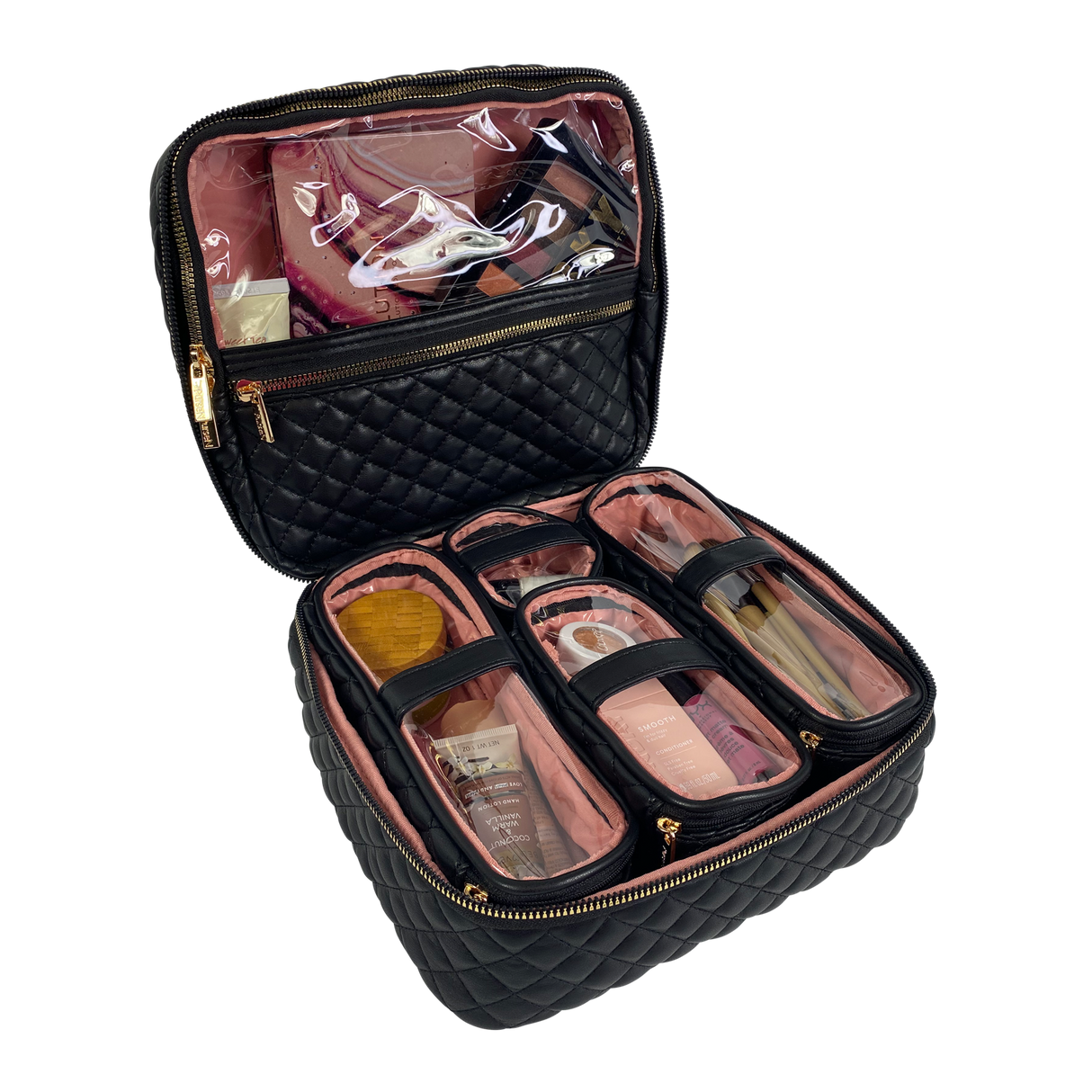 PurseN | Mini Diva Makeup Case - Timeless Quilted