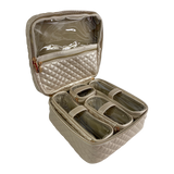 PurseN | Mini Diva Makeup Case - Pearl Quilted