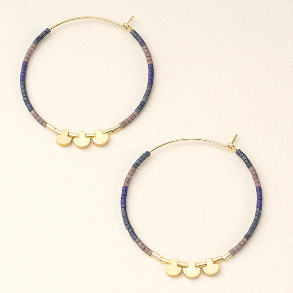 Scout | Chromacolor Miyuki Large Hoop - Dark Multi/Gold