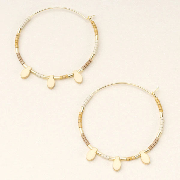 Scout | Chromacolor Miyuki Large Hoop - Neutral Multi/Gold