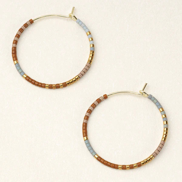 Scout | Chromacolor Miyuki Small Hoop - Desert Multi/Gold