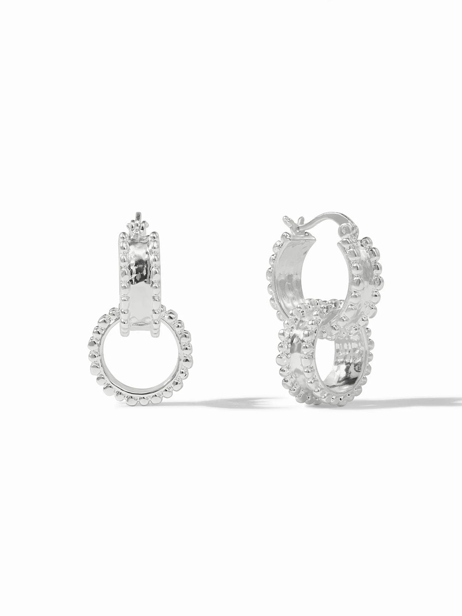 Julie Vos | Marbella 2 in 1 Earring - Silver