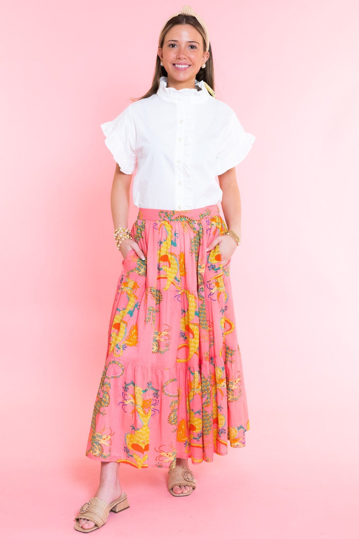 Dizzy Lizzie | The Coral Dragon Skirt