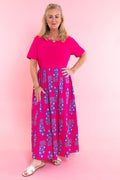 Bright Bloom Floral Maxi Dress