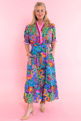 Painted Garden Midi Dress