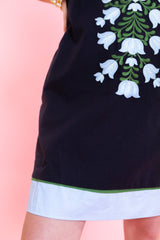 Blooming Grace Embroidered Mini Dress