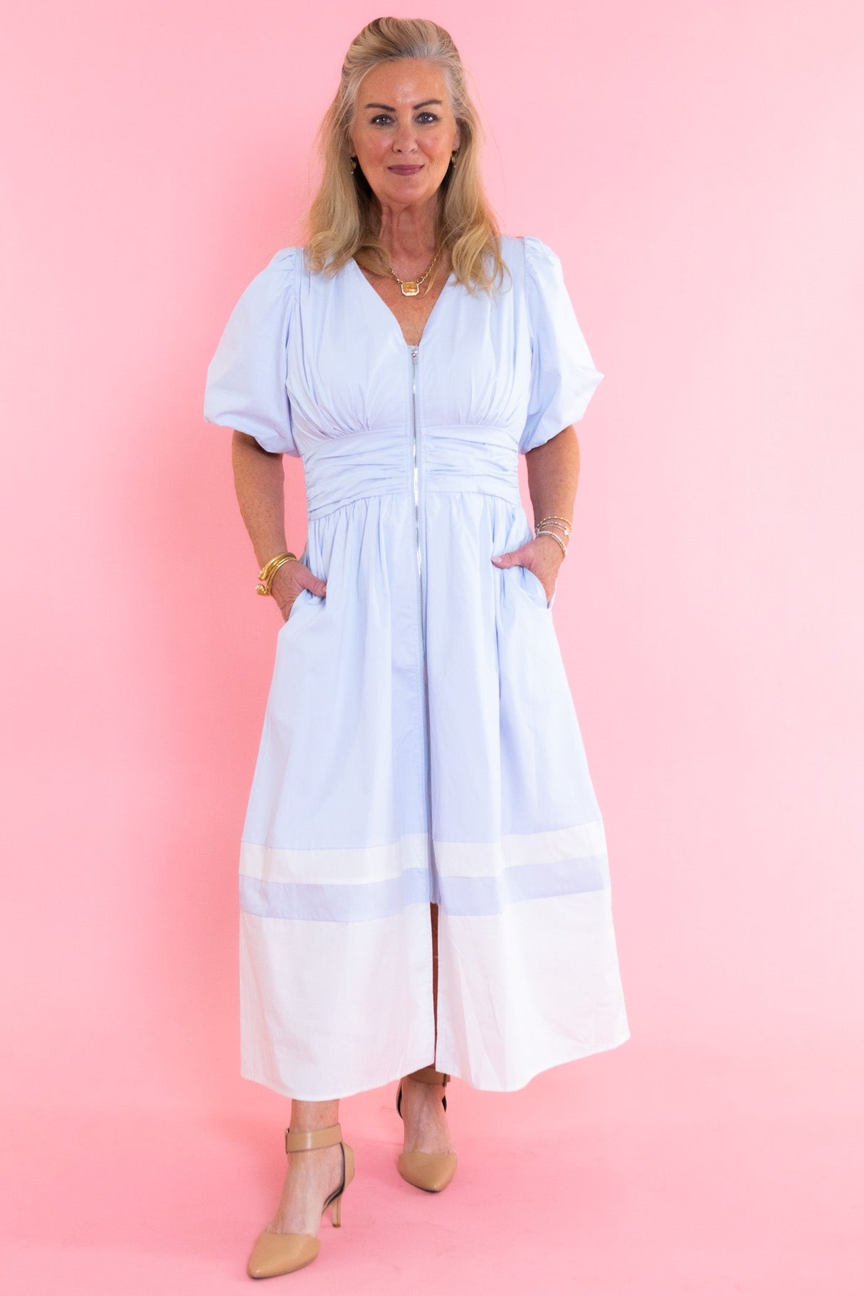 Blue Skies Midi Dress