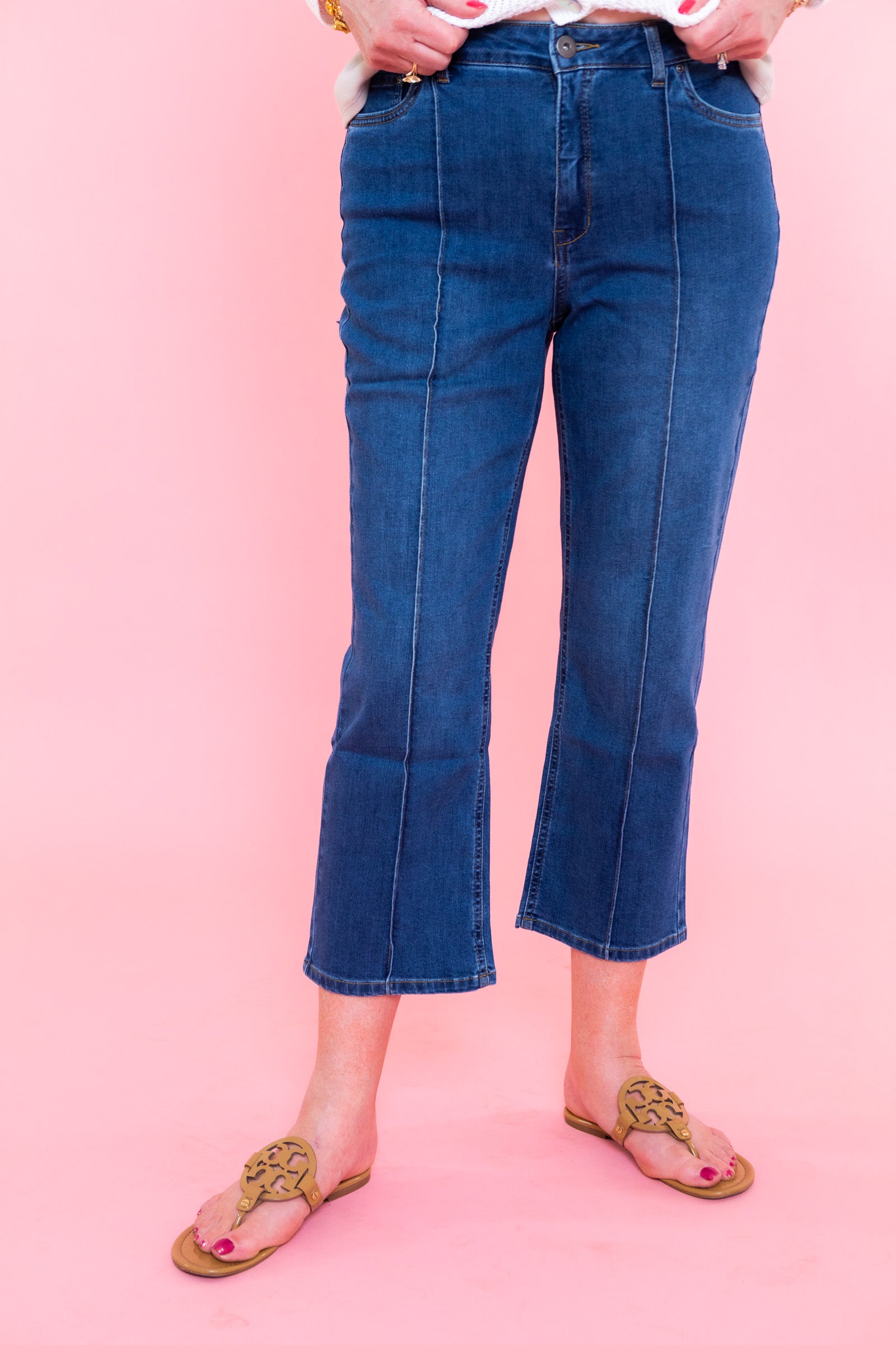 Seamed City Crop Jean