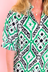 Lior | Mika Mosaic Collared Midi Dress