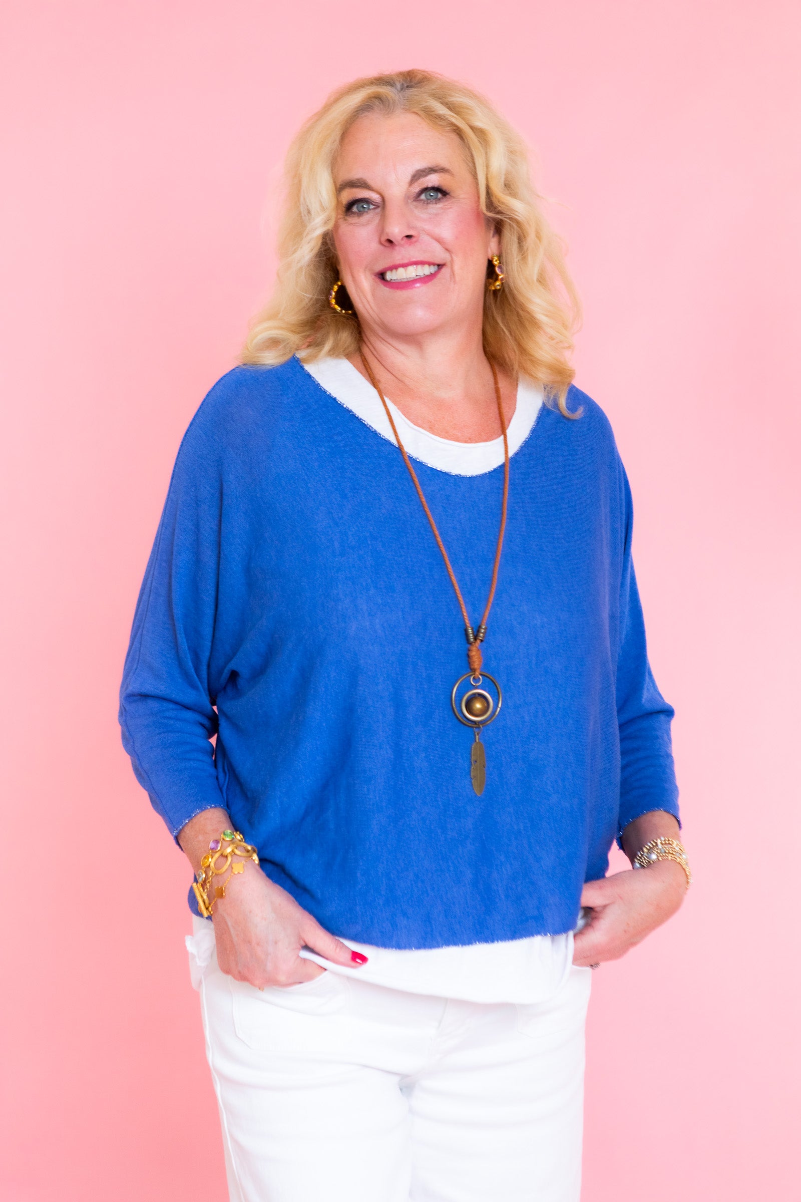 Everyday Tunic with Pendant Necklace