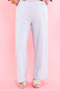 Chic Appliqué Cotton Pant