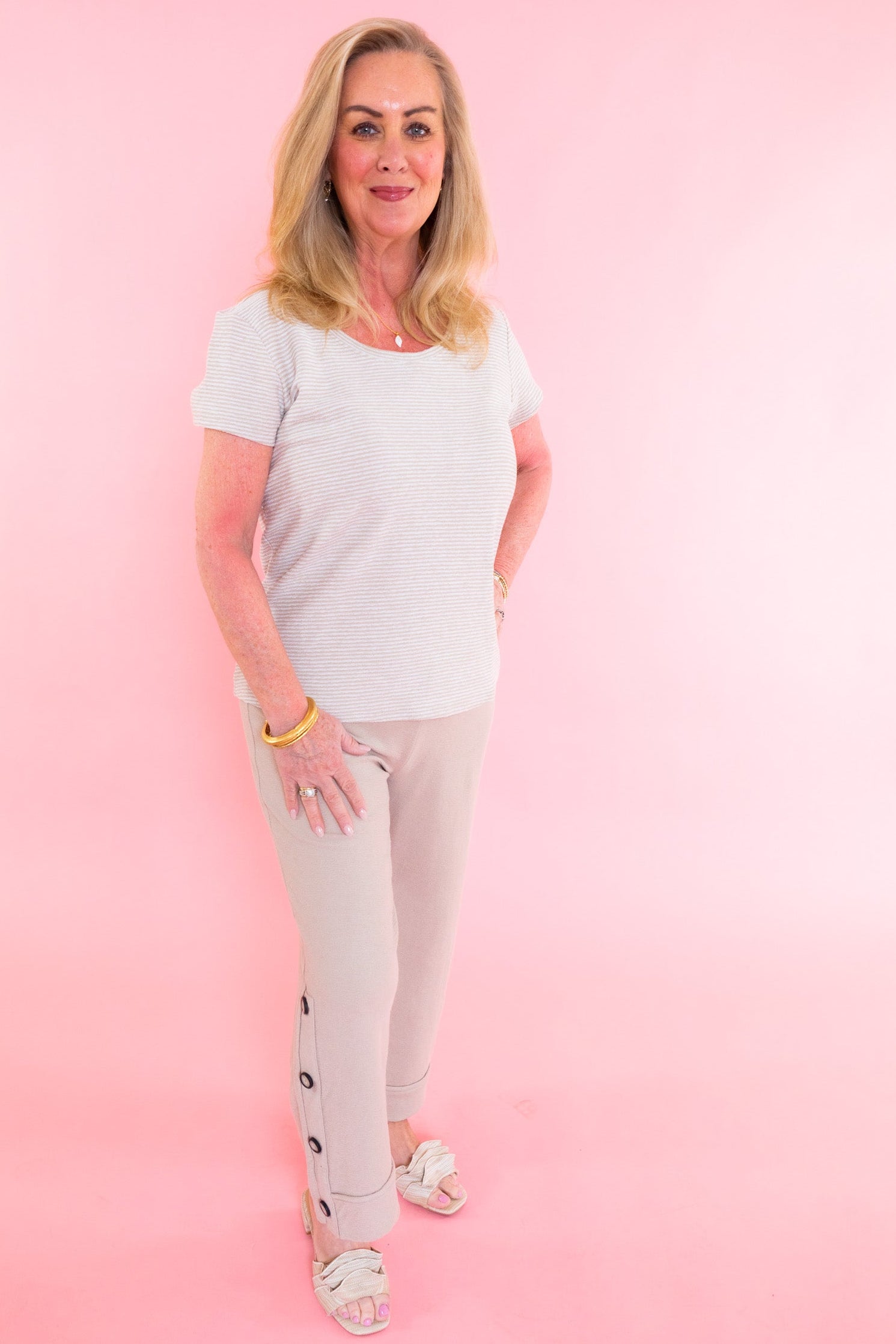 Pasadena Knit Stripe Tee