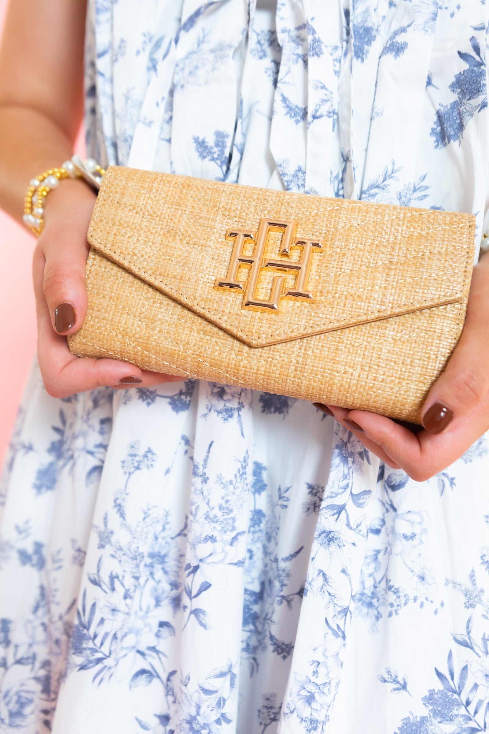 Caroline Hill | Carlington Clutch/ Crossbody - Natural VQ