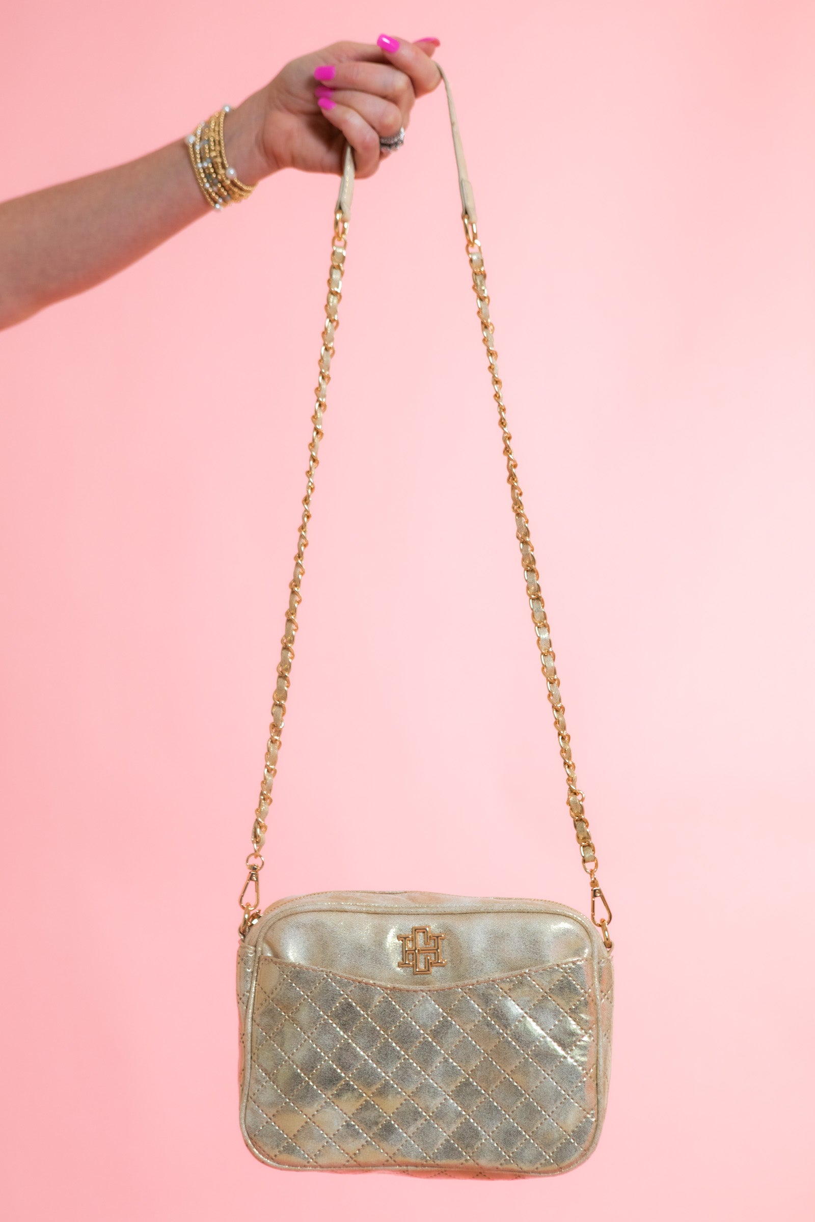 Caroline Hill | Fiona Crossbody - Champagne Pop