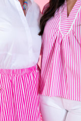 Sunset Stroll Striped Midi Skirt