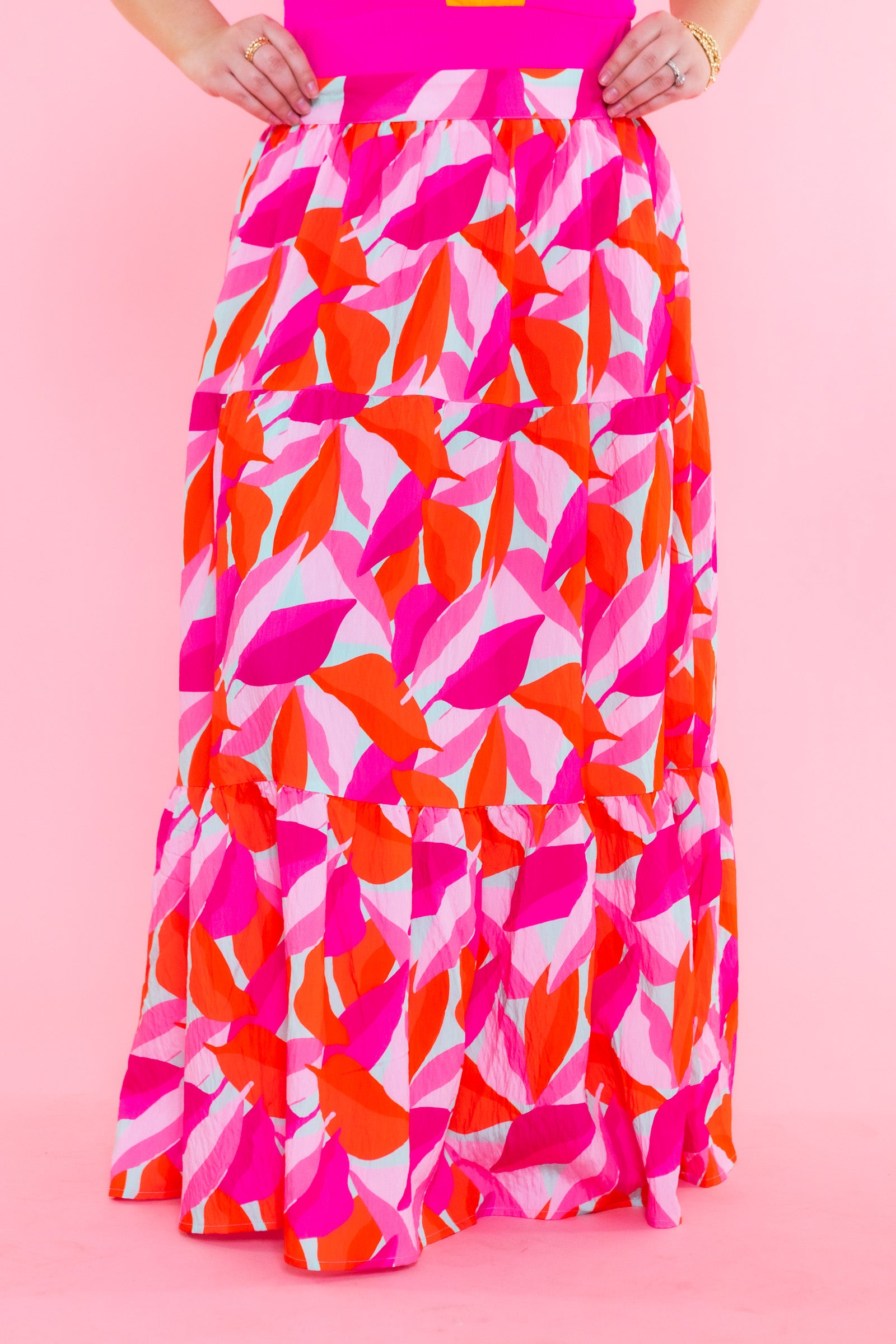 Mary Square | Nessa Beach Skirt- Bali Bloom Pink