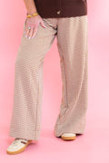 Timeless Gingham Wide Leg Pants