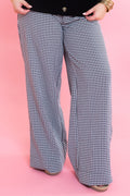 Timeless Gingham Wide Leg Pants