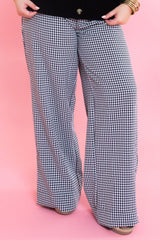 Timeless Gingham Wide Leg Pants