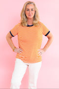 Sunset Stroll Striped Tee