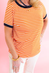 Sunset Stroll Striped Tee