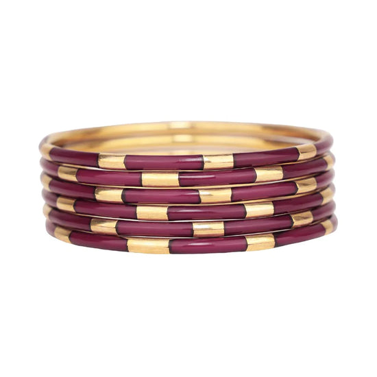 BuDhaGirl | Maroon Veda Bangles - Set of 6