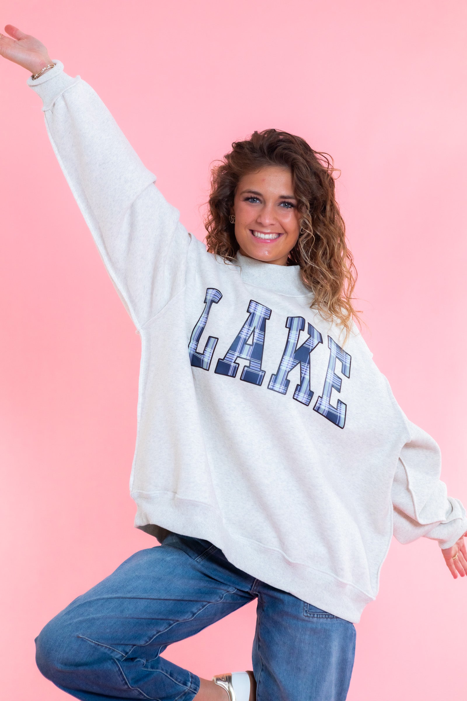 Lake & Mountain Reversible Mockneck Sweatshirt