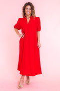 Scarlett Puff Sleeve Midi Dress