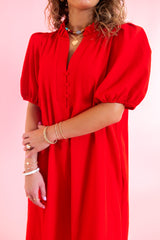 Scarlett Puff Sleeve Midi Dress