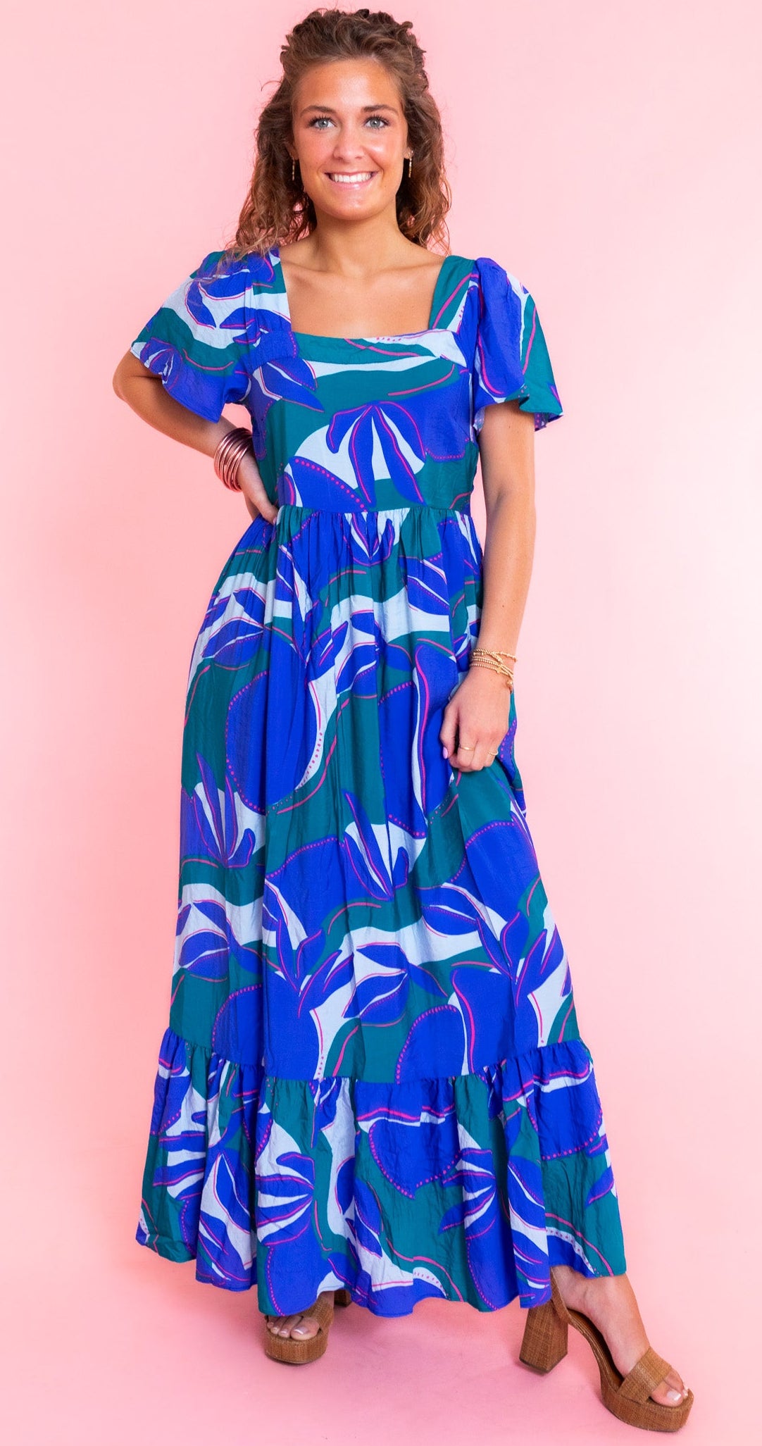 Mary Square | Milena Dress | Shade Blue