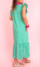 Emery Gingham Midi Dress