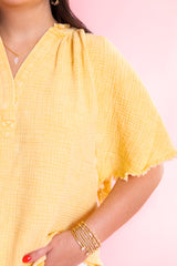 Sunday Morning Gauze Top