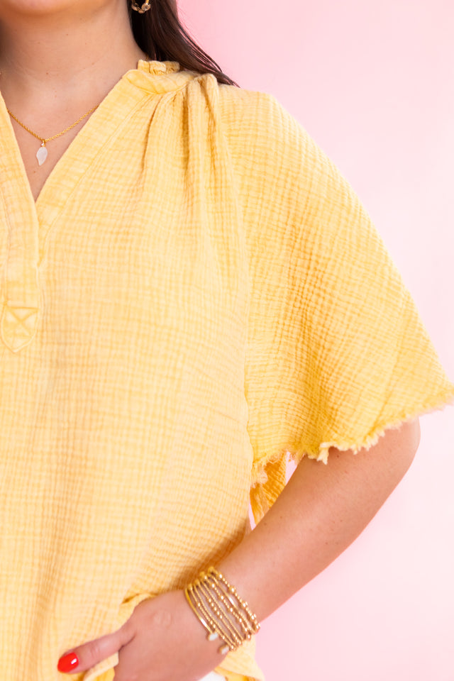Sunday Morning Gauze Top