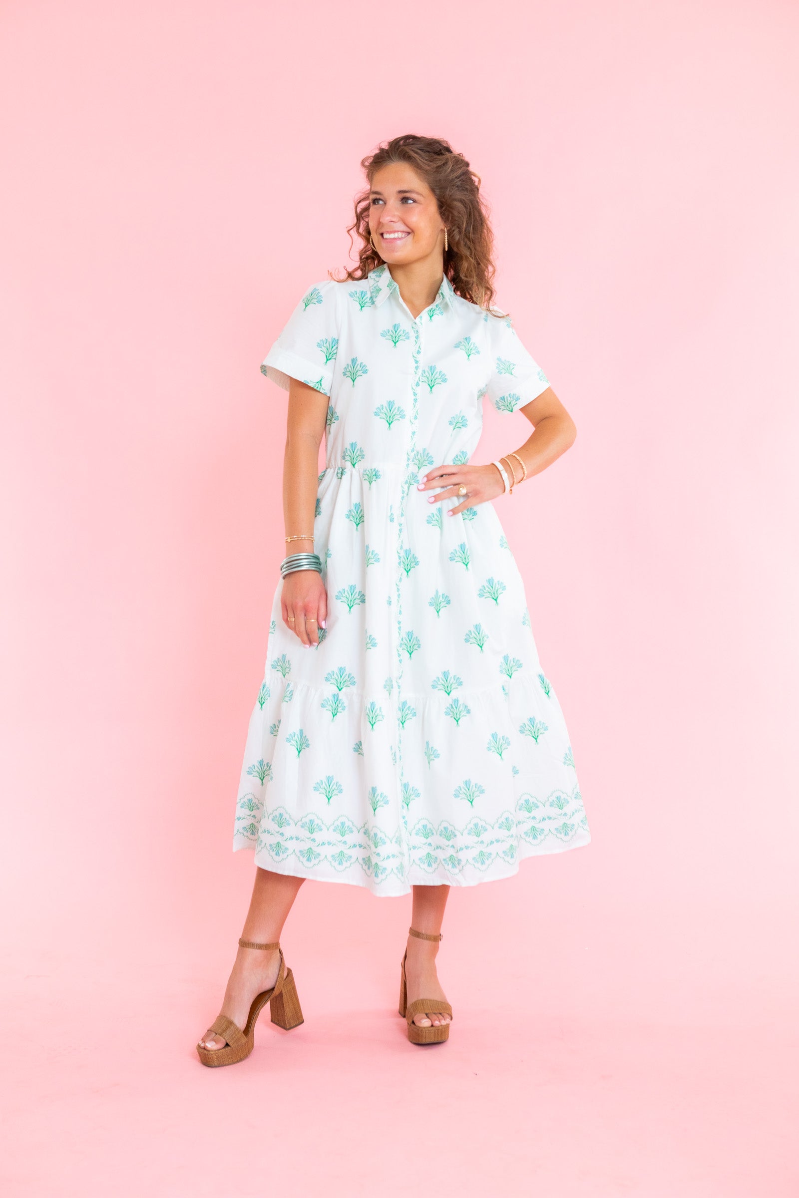 Mary Square | Jema Dress | Bell Blooms Blue