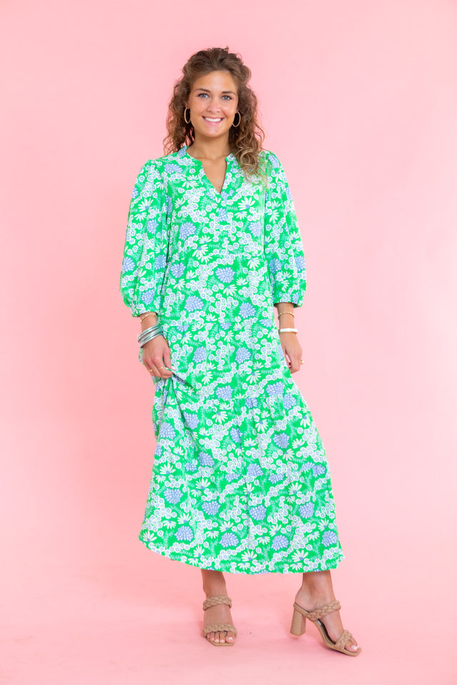 Mary Square | Cameron Dress | Daisy Chain Green
