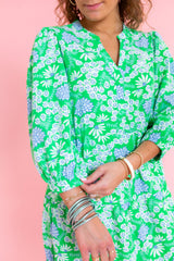 Mary Square | Cameron Dress | Daisy Chain Green