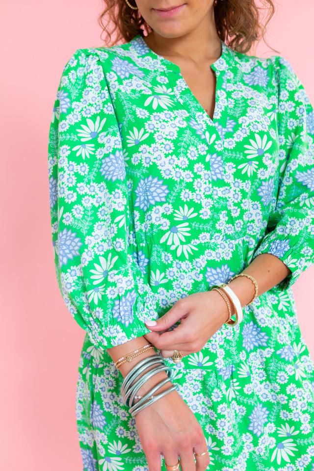 Mary Square | Cameron Dress | Daisy Chain Green