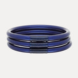 BuDhaGirl | Midnight All Weather Bangles (Set of 3) Serenity Prayer