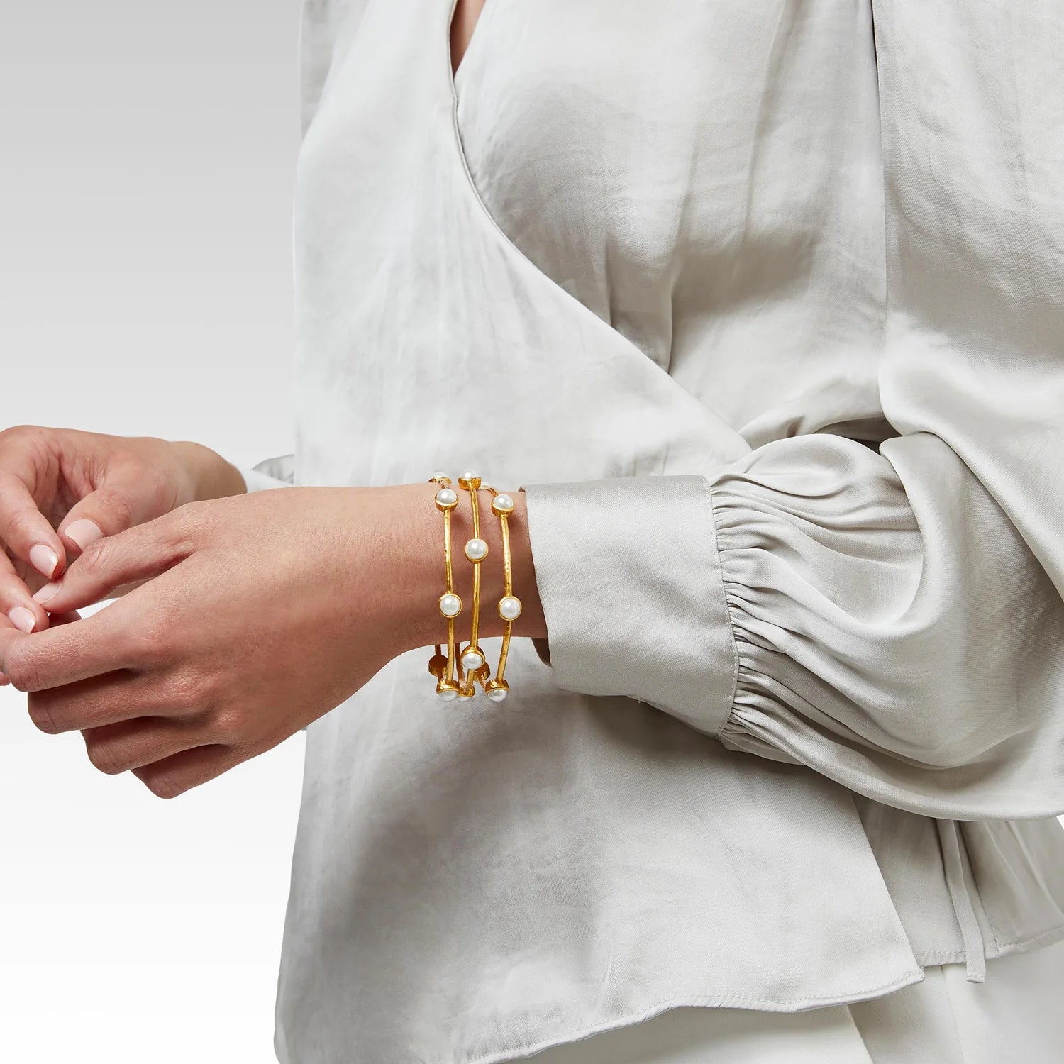 Julie Vos | Milano Luxe Pearl Bangle