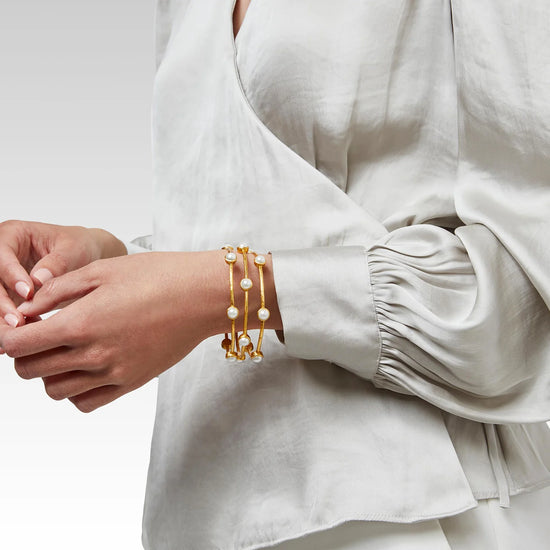 Julie Vos | Milano Luxe Pearl Bangle